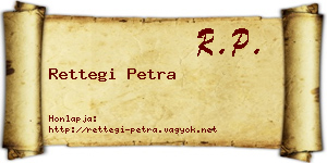 Rettegi Petra névjegykártya